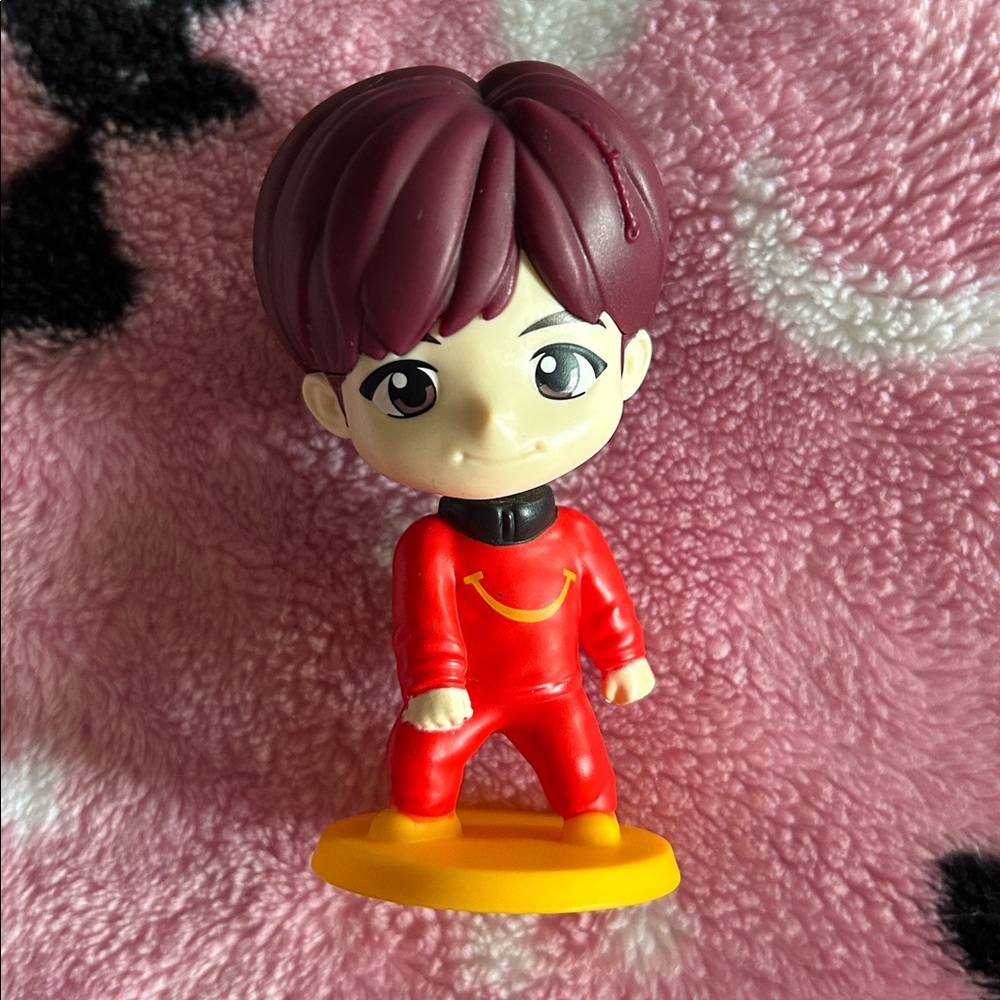 TINYTAN BTS JHOPE - Red and Yellow Cartoon Figure - No box or photocard